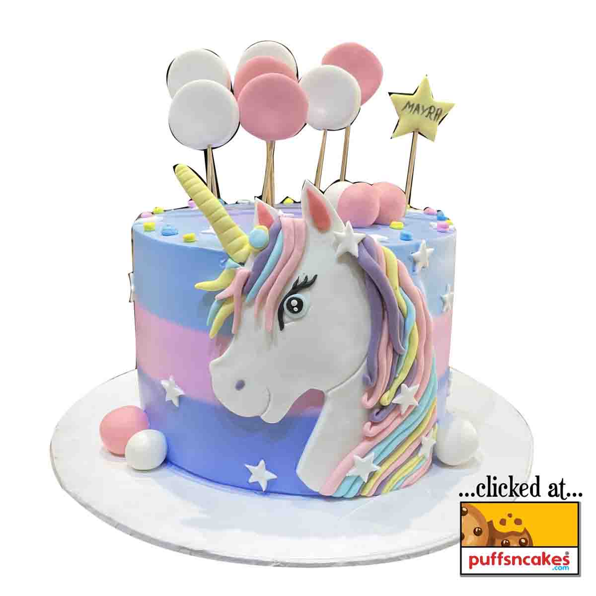 (1273) Unicorn Theme Beautiful Cake